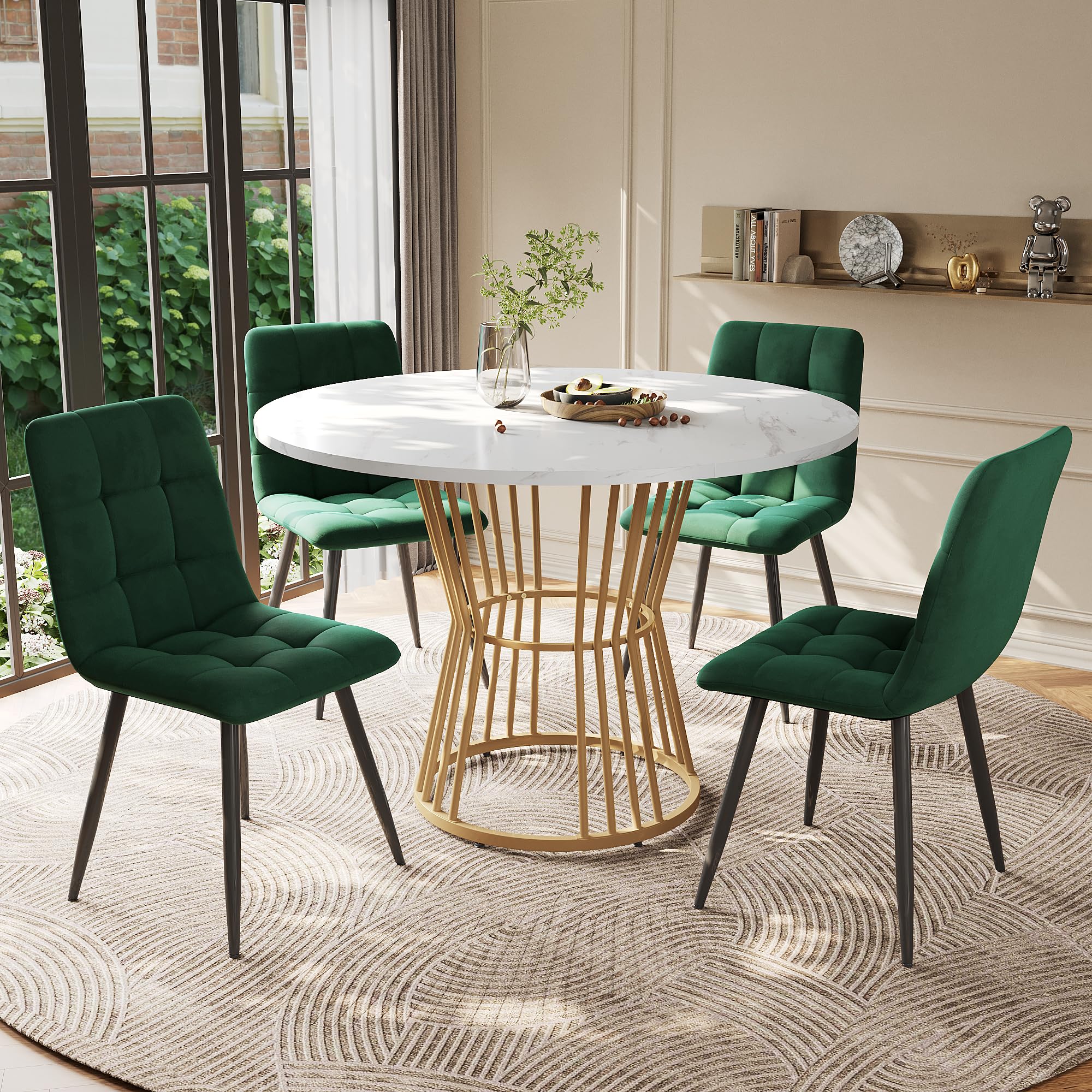 groene eettafel stoelen