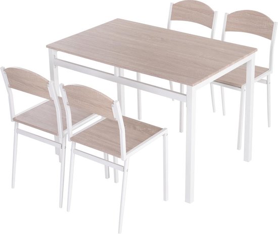 eettafel 4 stoelen