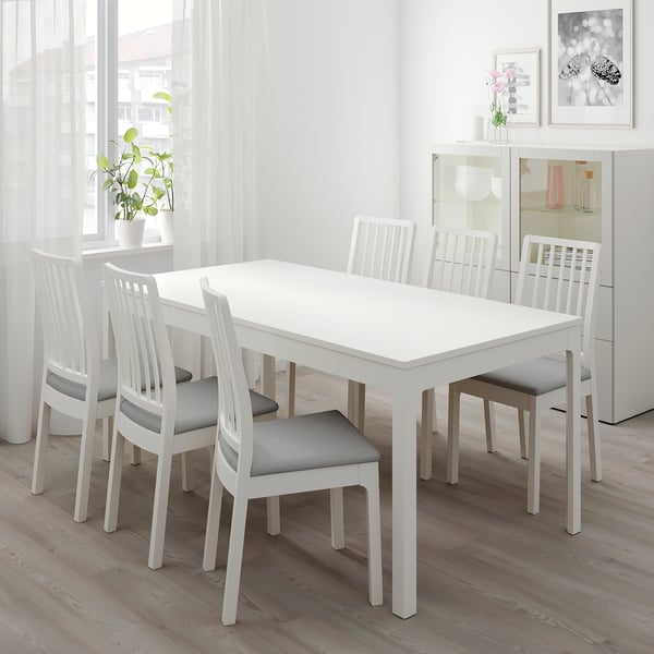 eettafel 6 personen met stoelen