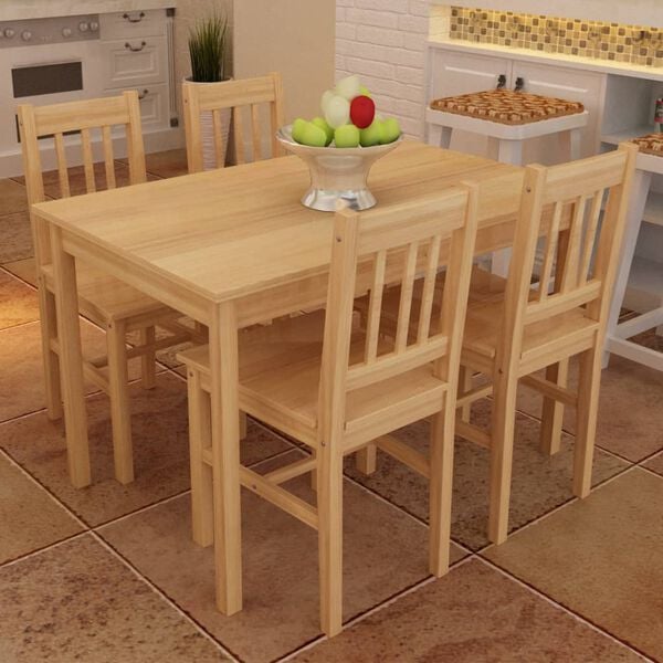 eettafel met stoelen aanbieding