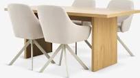 eettafel plus stoelen