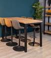 hoge eettafel met stoelen