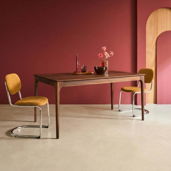 uitschuifbare eettafel met stoelen