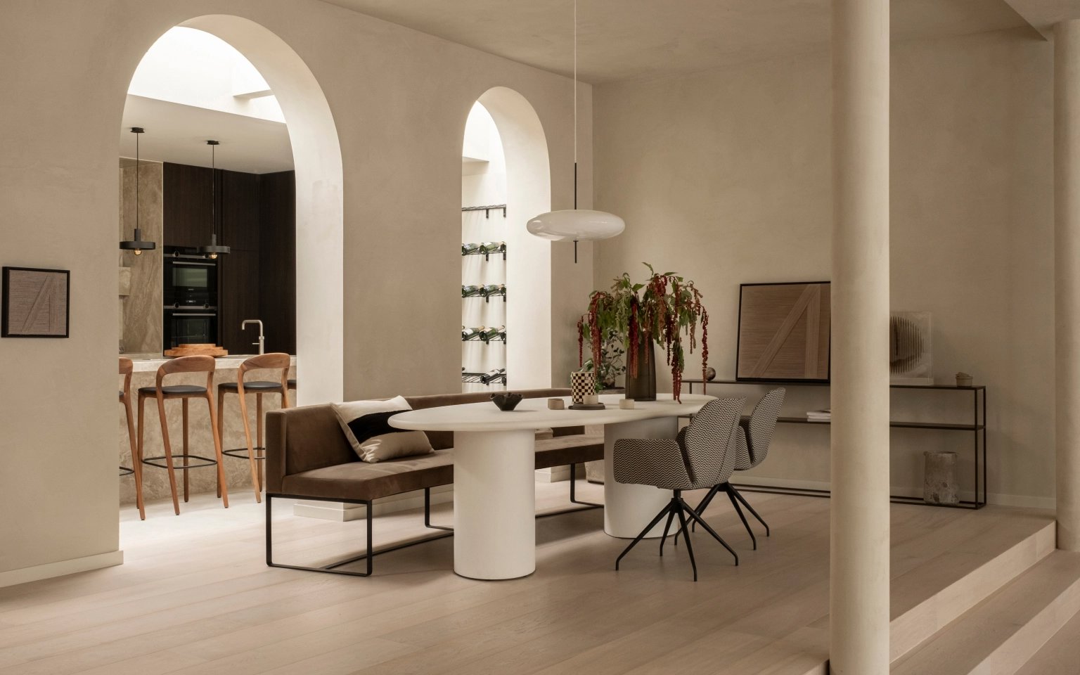 6 persoons eettafel met stoelen