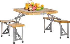 inklapbare tafel met stoelen